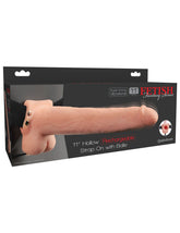 Fetish Fantasy 11 inch Rechargeable Hollow Strap-On Realistic Dildos